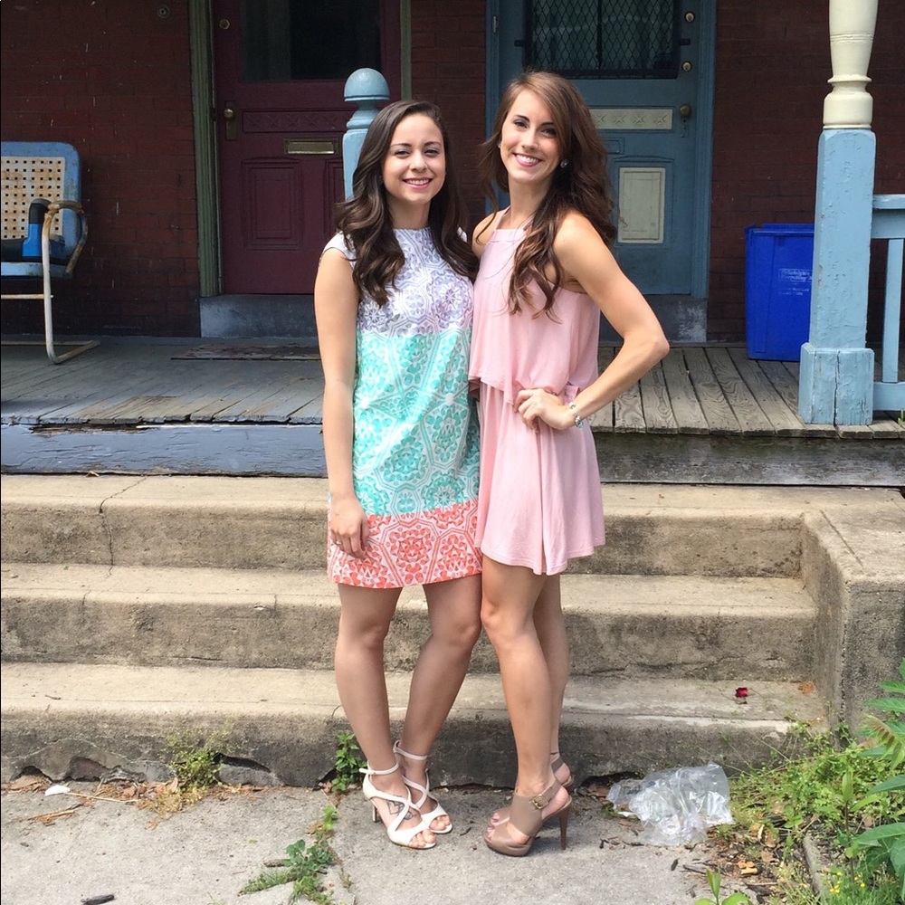 Baby pink sundress 🌸